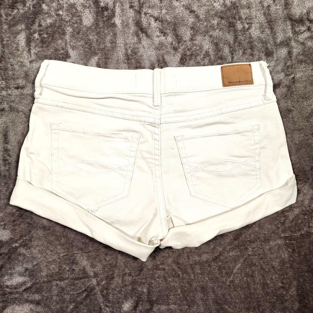 Abercrombie Fitch Mini Shorts Womens 4 W 27 Low Rise Cut Off Hot Pants Boho